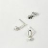 SILVER FOX, freshwater pearl earrings