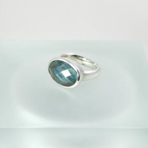 PEYTO LAKE, ring Labradorite XL