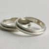 LEIA ring, double decker silver ring