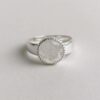 DAHLIA ring, moonstone silver ring