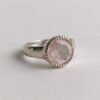 DAHLIA ring, moonstone silver ring - Image 2