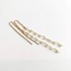 FORGET-ME-NOT silver threader earring, pearls - Image 2