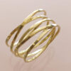 GOLD TRAIL, 14K gold bundle ring - Image 4