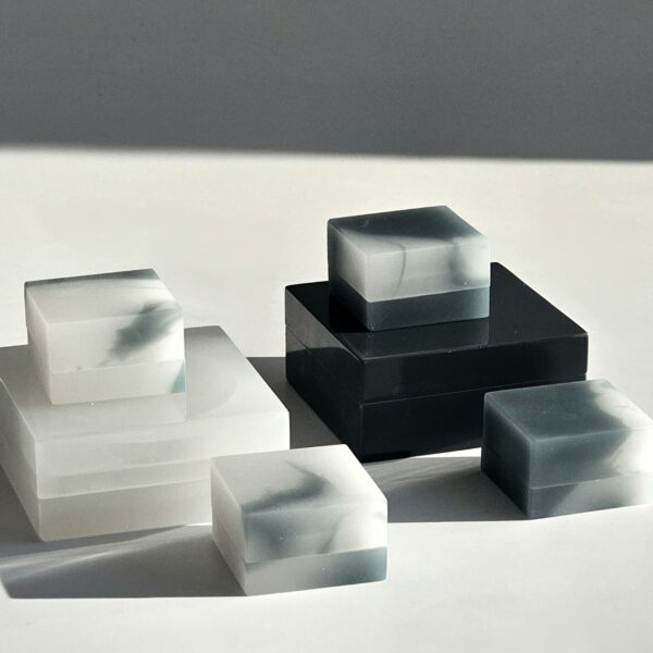 NICE CUBE GROOVY MIX#76, Cloudy, three resin boxes, L-XS-XS