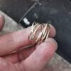 GOLD TRAIL, 14K gold bundle ring - Image 3