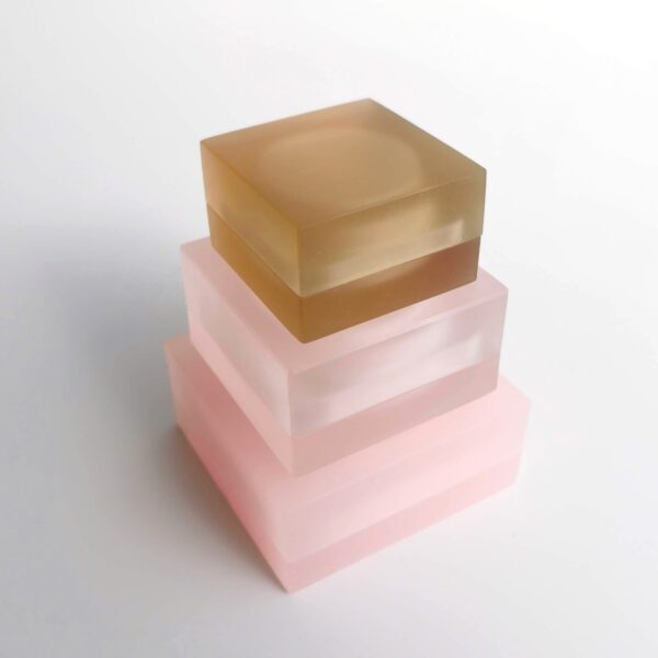 NICE CUBE STACK#108, three resin boxes S-M-L