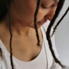 DUET necklace, gold ring on chain