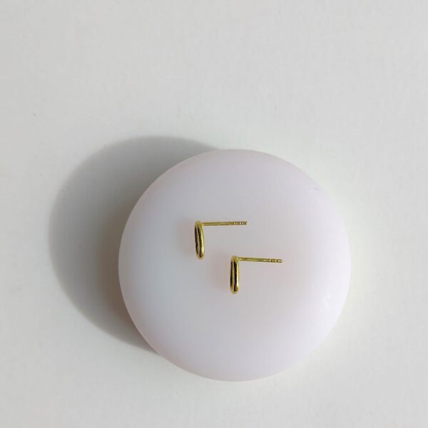 TIMELESS STUD, gold plated earrings - Image 2