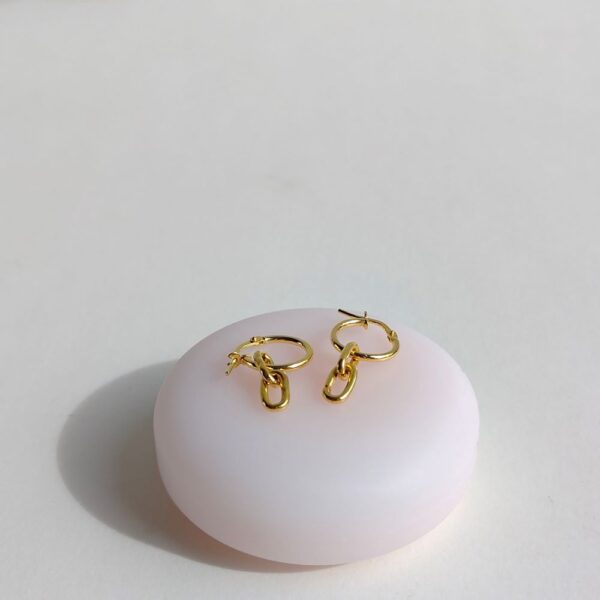 TIMELESS HOOPS, gold plated earrings