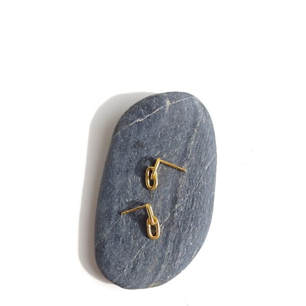 TIMELESS DUO, gold plated earrings - Image 2