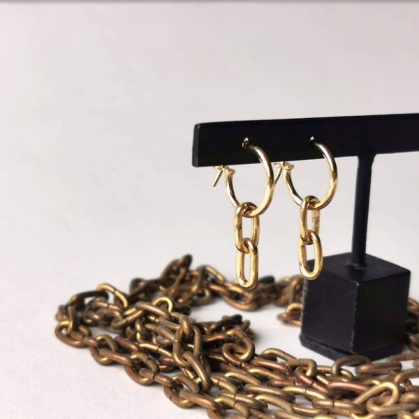 TIMELESS HOOPS, gold plated earrings - Image 2