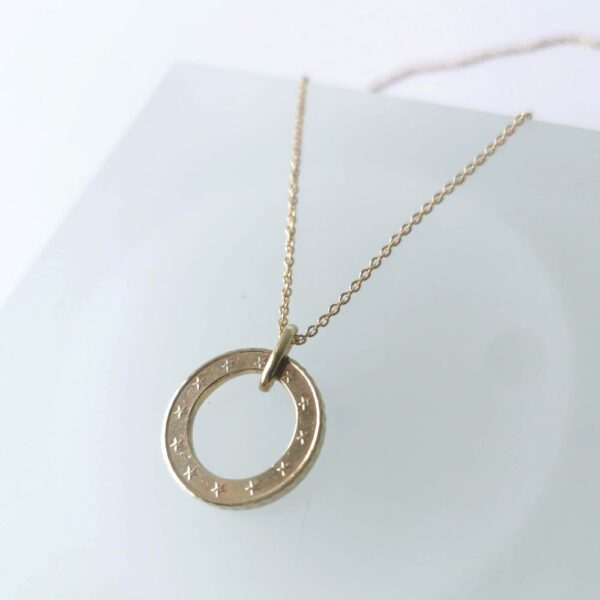 COIN VOID gold plated brass necklace