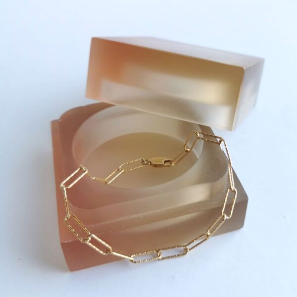 LYNX, gold plated bracelet