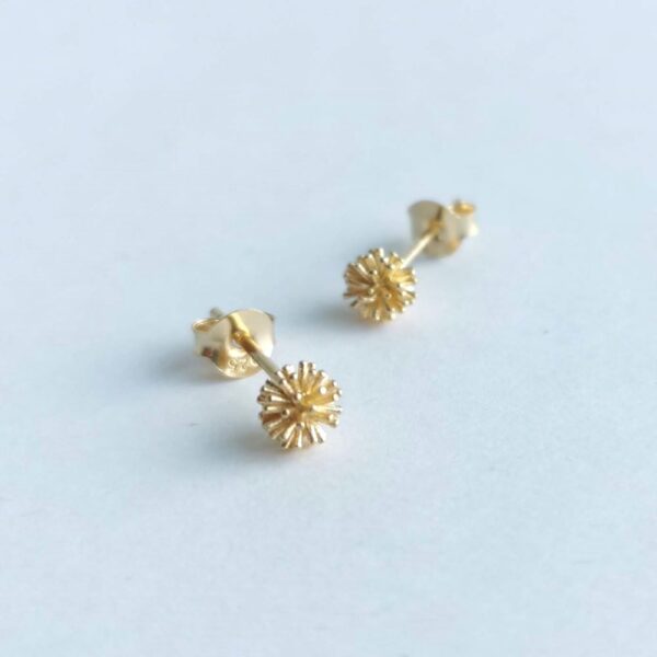 SPIKEY, gold plated stud earrings