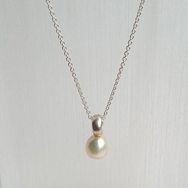 BUNNY silver pearl necklace - Image 3