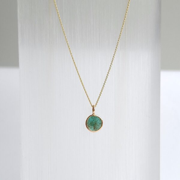DIAMOND LAKE 18K gold pendant, Diamond slice - Image 3